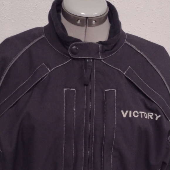 Victory Pure Men's Sleek Black Performance Jacket, Motorcycles - Picture 3 of 16